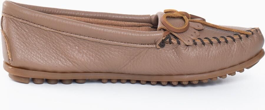 Minnetonka Mocassins 'Deerskin Kilty' lichtbruin - Foto 6