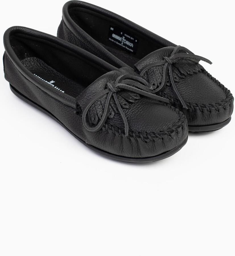 Minnetonka Mocassins 'Deerskin Kilty' zwart - Foto 2