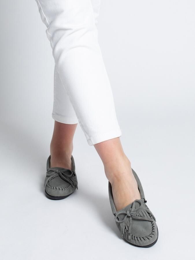 Minnetonka Mocassins 'Kilty' pastelblauw - Foto 2
