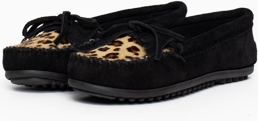 Minnetonka Mocassins 'Kilty Plus' beige bruin zwart - Foto 4