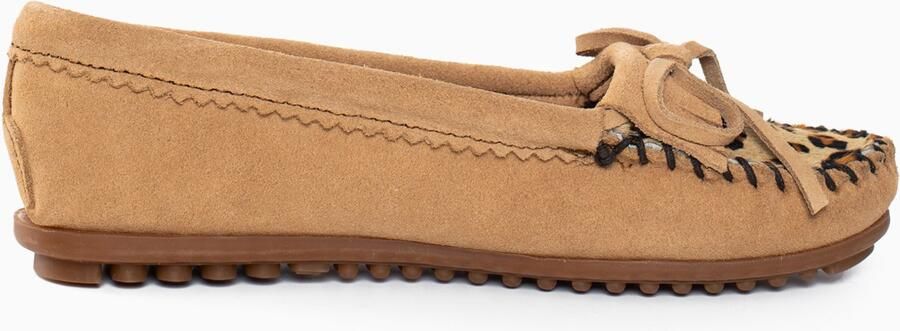 Minnetonka Mocassins 'Kilty Plus' cognac lichtbruin zwart - Foto 5