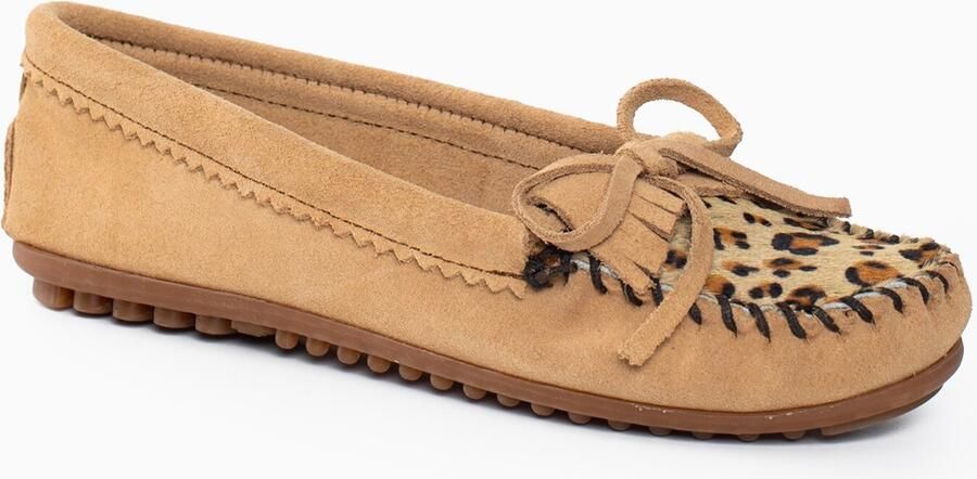 Minnetonka Mocassins 'Kilty Plus' cognac lichtbruin zwart - Foto 4