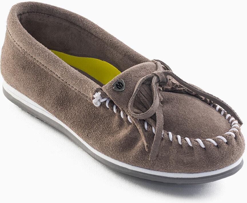 Minnetonka Mocassins 'Kilty plus' grijs wit - Foto 2