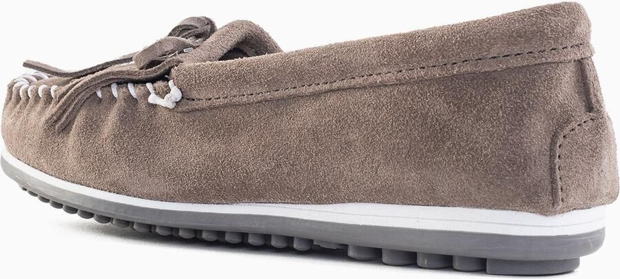 Minnetonka Mocassins 'Kilty plus' grijs wit - Foto 4