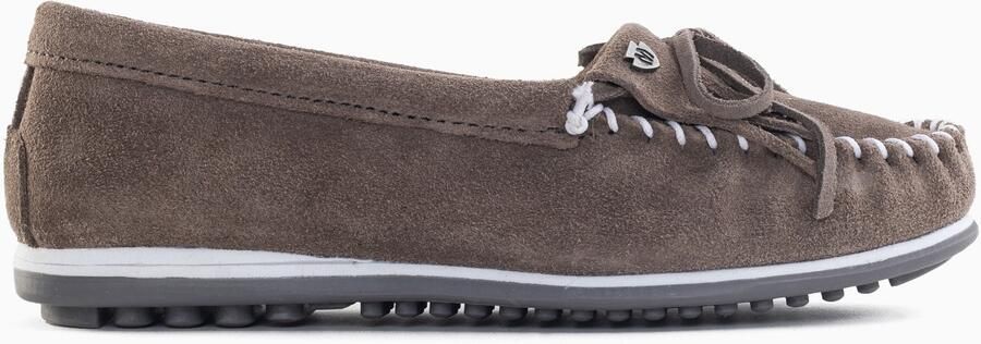 Minnetonka Mocassins 'Kilty plus' grijs wit - Foto 5