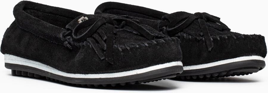 Minnetonka Mocassins 'Kilty plus' zwart wit - Foto 5