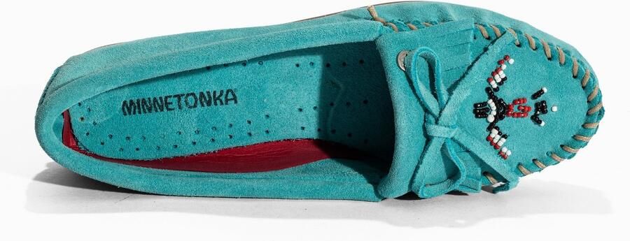 Minnetonka Mocassins 'Moosehide Kilty' turquoise - Foto 5