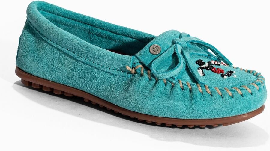 Minnetonka Mocassins 'Moosehide Kilty' turquoise - Foto 2