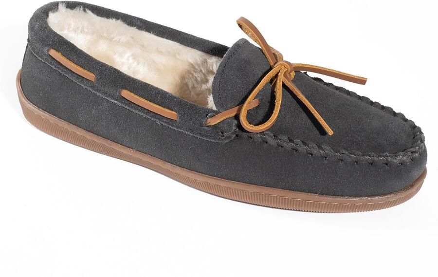 Minnetonka Mocassins 'Pileline' bruin donkergrijs - Foto 3