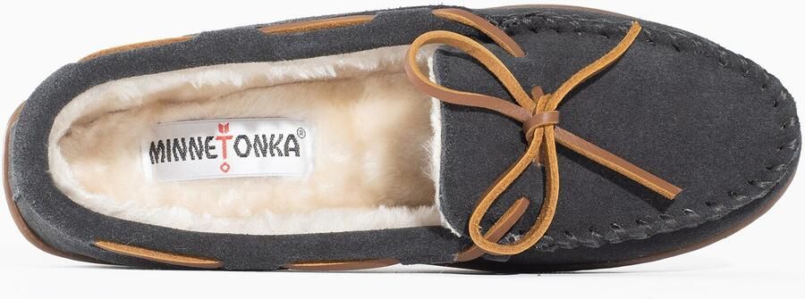Minnetonka Mocassins 'Pileline' bruin donkergrijs - Foto 4