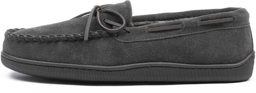 Minnetonka Mocassins 'Pileline' donkergrijs - Foto 4