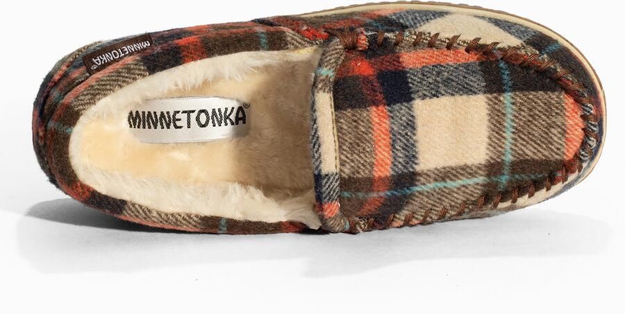 Minnetonka Mocassins 'Tempe' beige bruin rood zwart - Foto 4