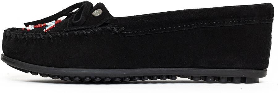 Minnetonka Mocassins 'Thunderbird' zwart