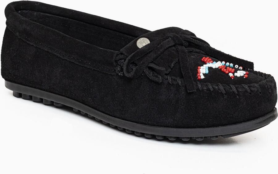 Minnetonka Mocassins 'Thunderbird' zwart - Foto 2
