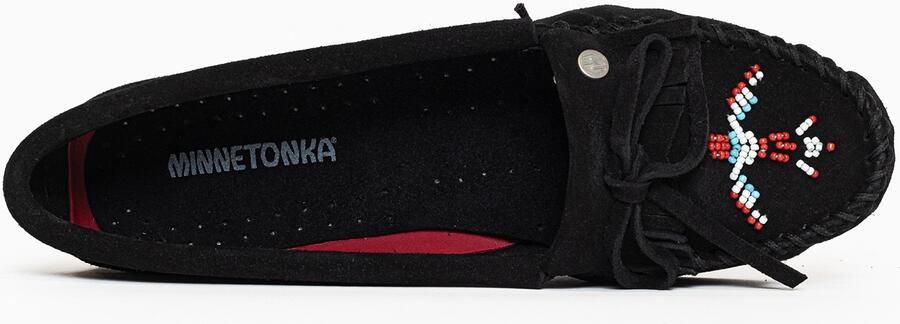 Minnetonka Mocassins 'Thunderbird' zwart - Foto 5