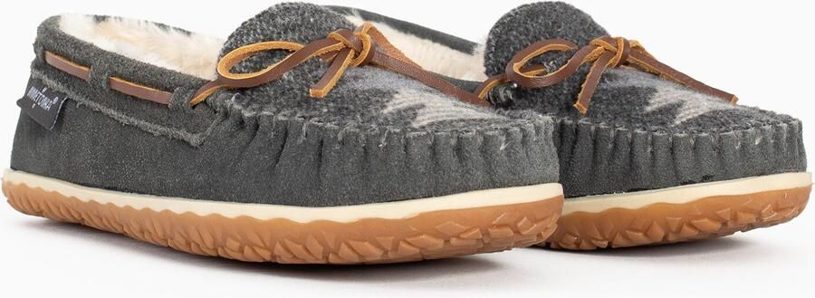 Minnetonka Mocassins 'Tilia' bruin grijs wit - Foto 5