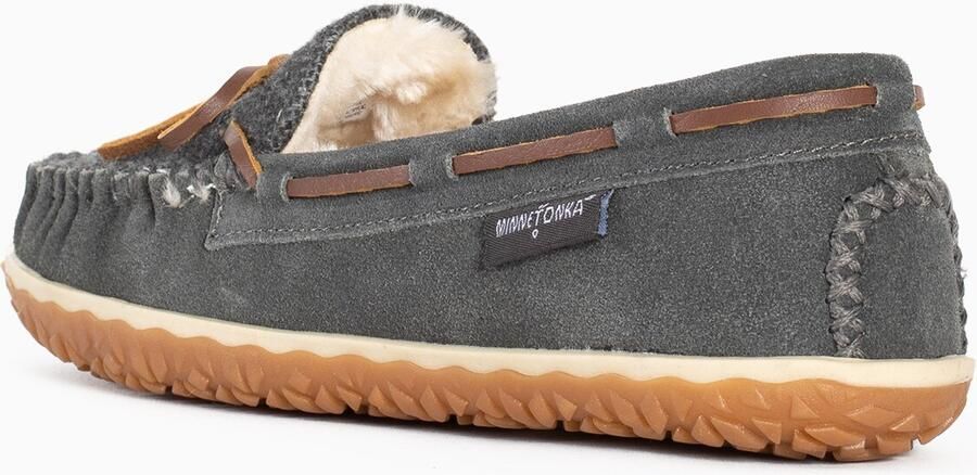 Minnetonka Mocassins 'Tilia' bruin grijs wit - Foto 4