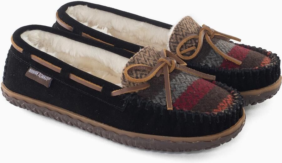 Minnetonka Mocassins 'Tilia' bruin zwart - Foto 4