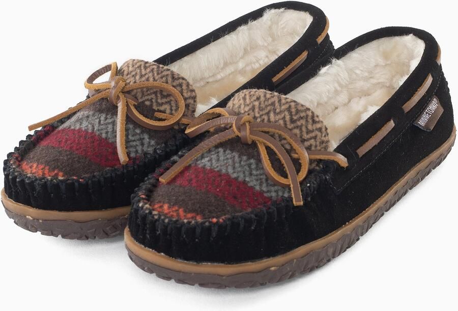 Minnetonka Mocassins 'Tilia' bruin zwart - Foto 2