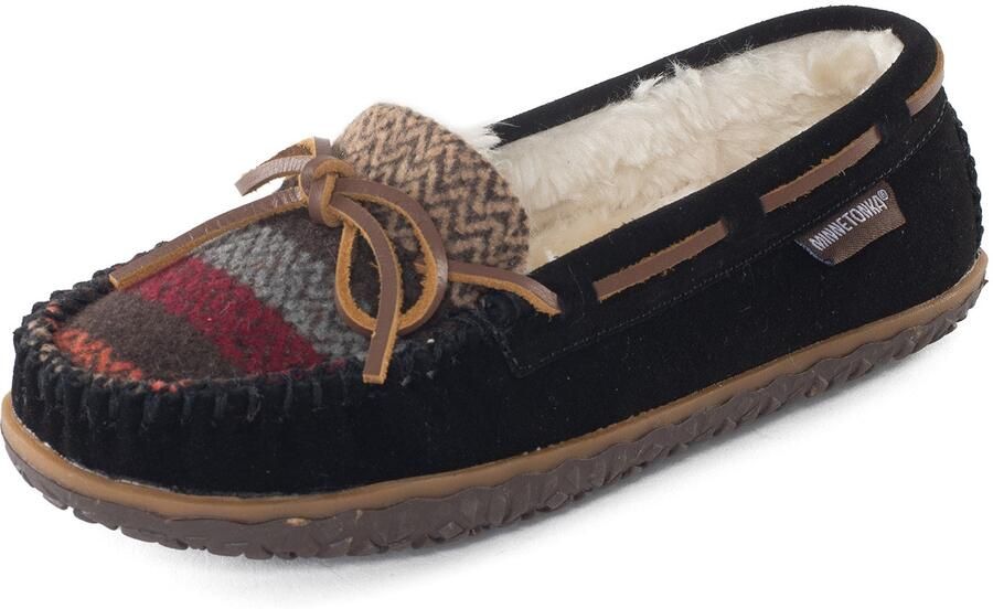 Minnetonka Mocassins 'Tilia' bruin zwart - Foto 3