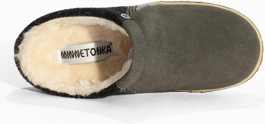 Minnetonka Muiltjes 'Tahoe' antraciet basaltgrijs - Foto 4