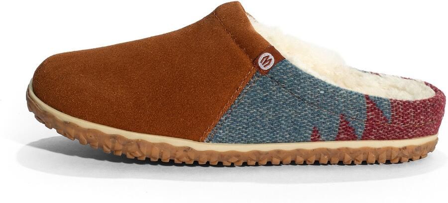 Minnetonka Muiltjes 'Tahoe' enziaan cognac bordeaux