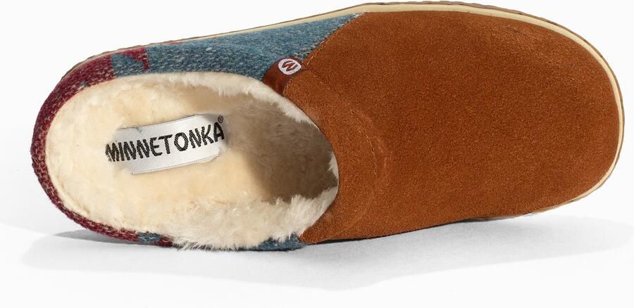 Minnetonka Muiltjes 'Tahoe' enziaan cognac bordeaux - Foto 4