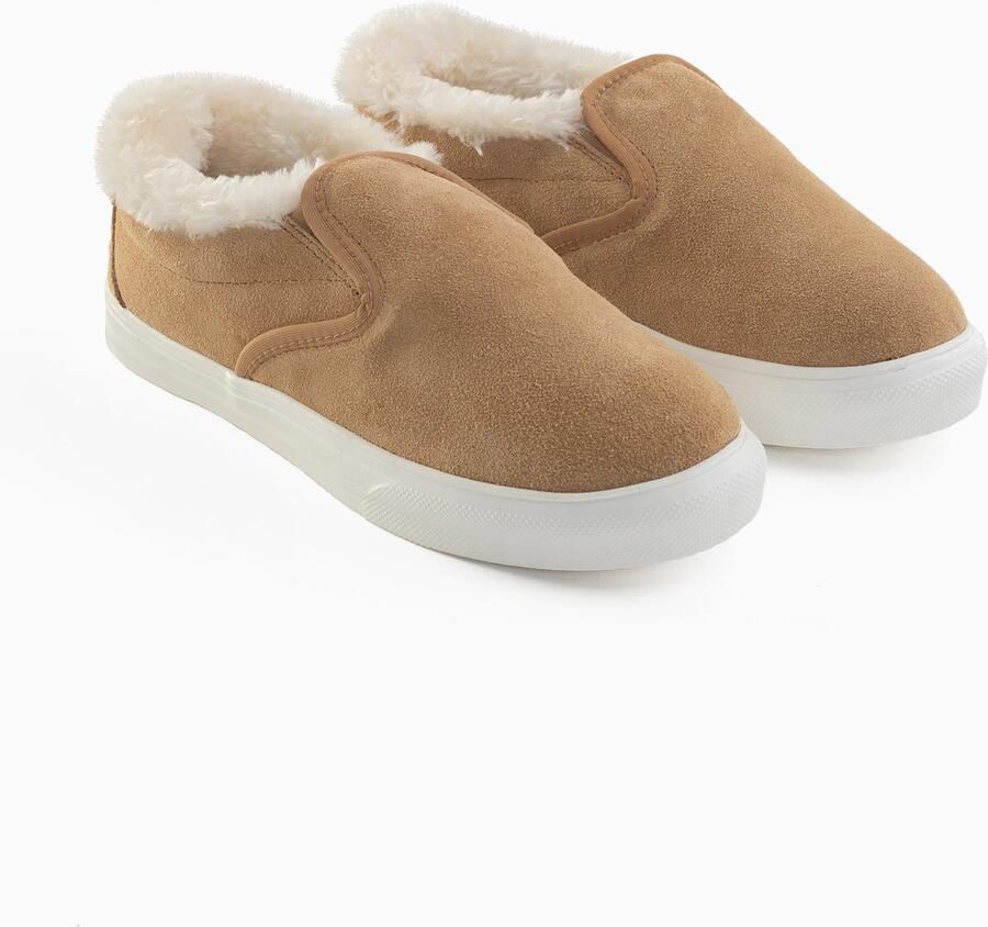 Minnetonka Slip-on 'Wilder' crème lichtbruin - Foto 2