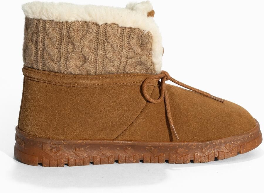 Minnetonka Veterlaarsjes 'Norean' crème beige gemêleerd bruin - Foto 3