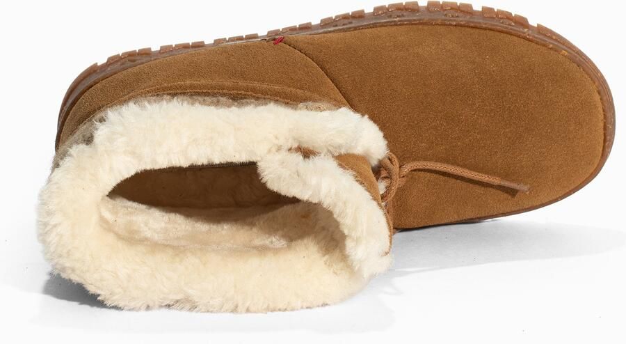 Minnetonka Veterlaarsjes 'Norean' crème beige gemêleerd bruin - Foto 4