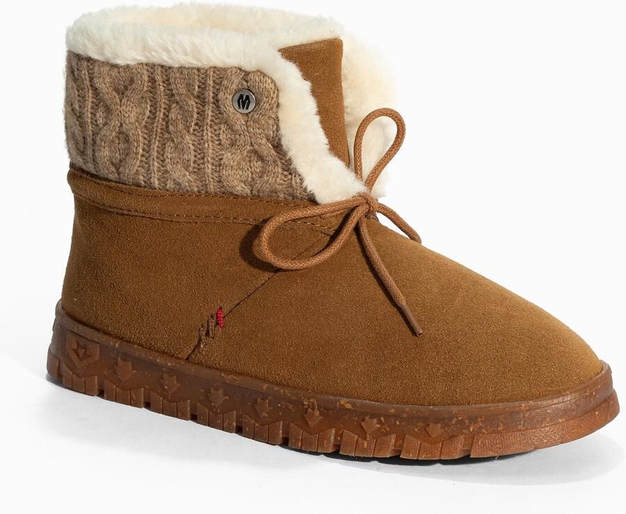 Minnetonka Veterlaarsjes 'Norean' crème beige gemêleerd bruin - Foto 2
