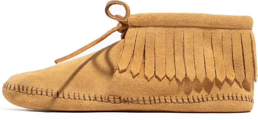 Minnetonka Veterschoen lichtbruin