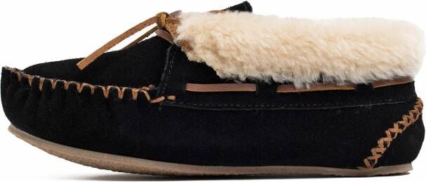 Minnetonka Mocassins 'Chrissy' crème bruin zwart