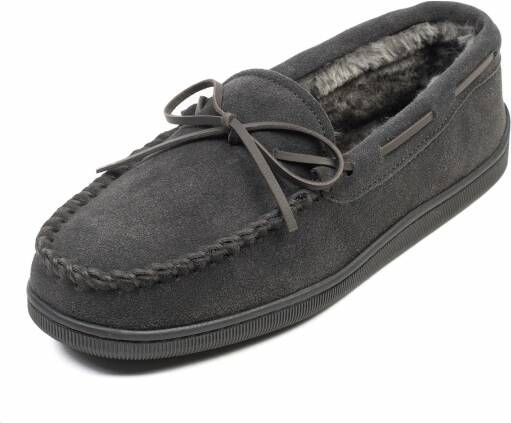 Minnetonka Mocassins 'Pileline' donkergrijs