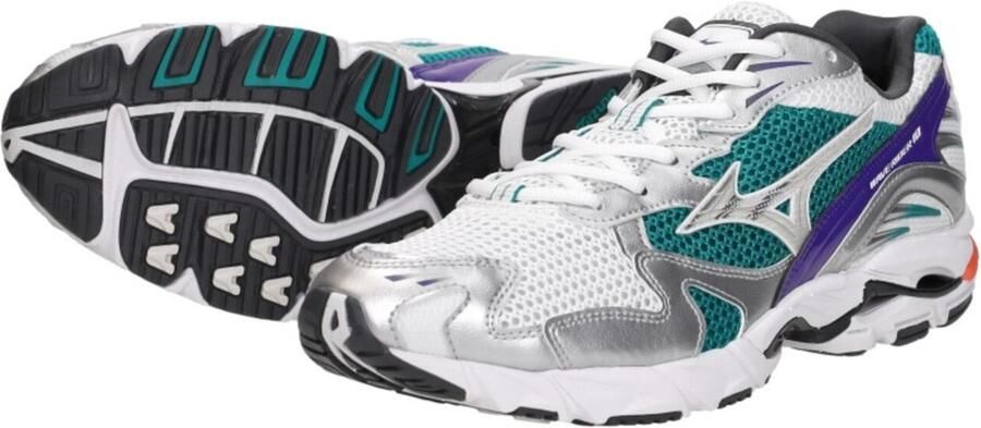 MIZUNO Lage Sneakers Heren Wave Rider 10 Sport Leatherlook Wit - Foto 11
