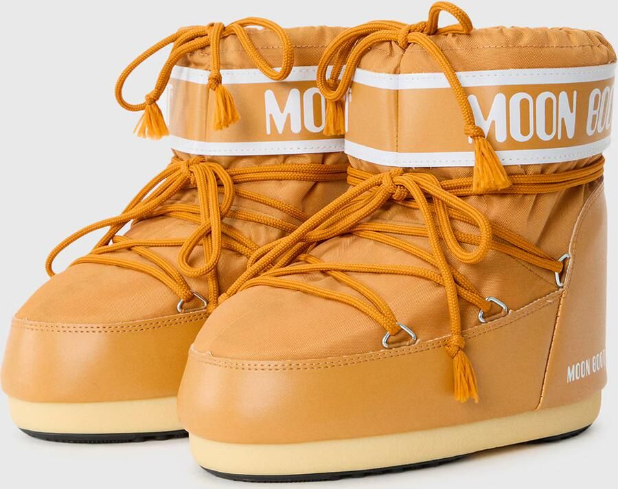 Moon Boot Oranje Nylon Veterschoenen Enkellaarzen - Foto 8