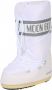 Moon boot Waterdichte witte stoffen laarzen met trekkoord Wit Dames - Thumbnail 3