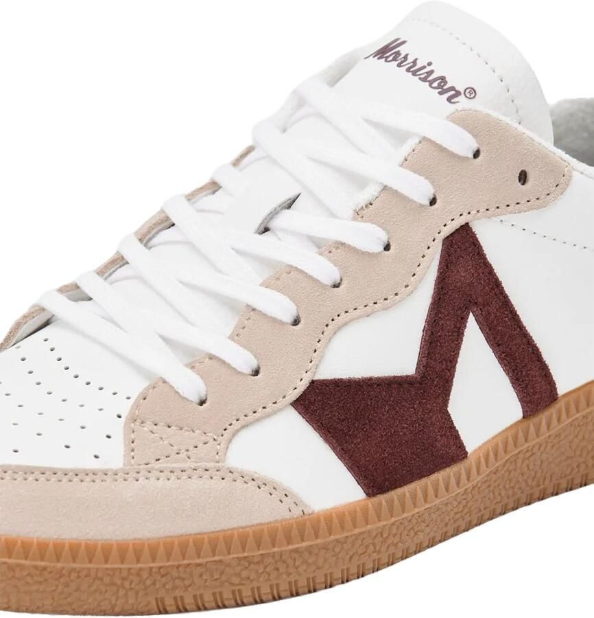 Morrison Sneakers laag 'Moma' beige bordeaux wit - Foto 5