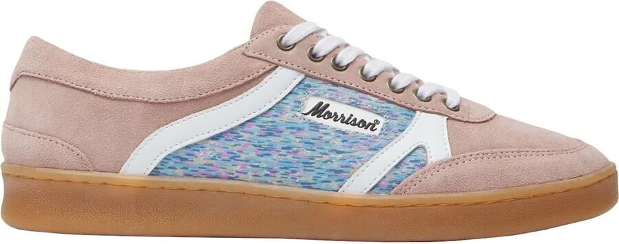 Morrison Sneakers laag 'Nineties' blauw gemêleerd oudroze