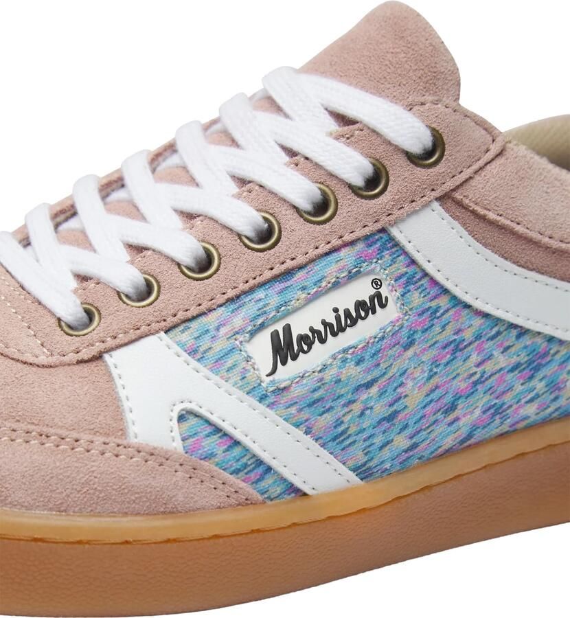 Morrison Sneakers laag 'Nineties' blauw gemêleerd oudroze - Foto 2