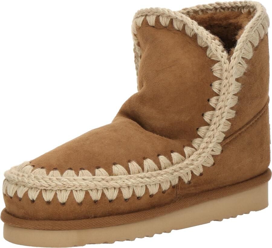MOU Vachtlaarzen Dames Eskimo 18 Glitter Logo Suède Cognac - Foto 8