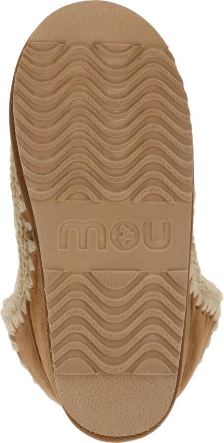 MOU Vachtlaarzen Dames Eskimo 18 Glitter Logo Suède Cognac - Foto 9