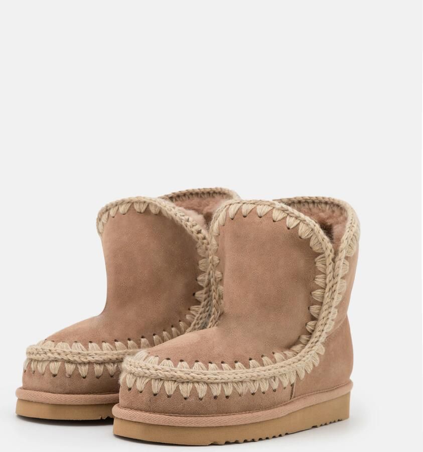 MOU Vachtlaarzen Dames Eskimo 18 Glitter Logo Suède Beige - Foto 2