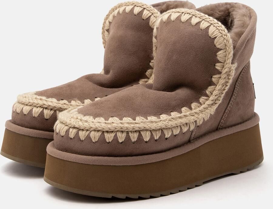 MOU Leren enkellaarsjes Mini Eskimo Platform - Foto 3