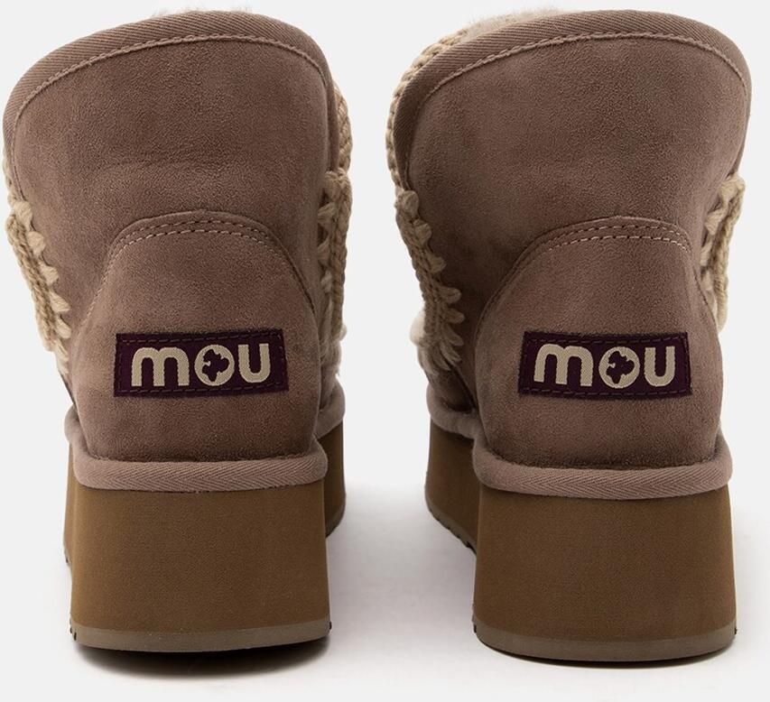 MOU Leren enkellaarsjes Mini Eskimo Platform - Foto 4