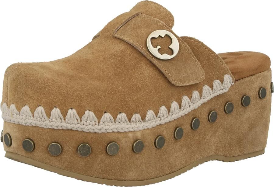 Mou 611001A Sabot Klomp Plain Vrouwen Brown Dames - Foto 6