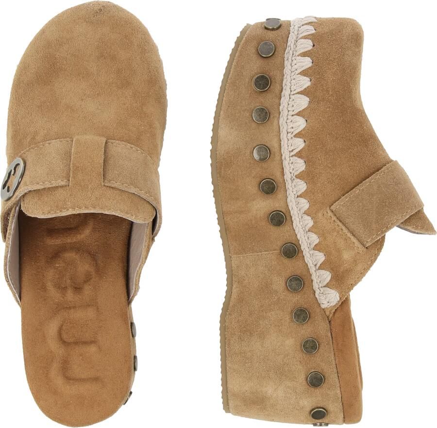 Mou 611001A Sabot Klomp Plain Vrouwen Brown Dames - Foto 7