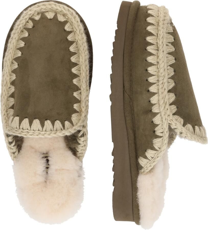 MOU Huisschoenen 'Eskimo' beige olijfgroen - Foto 2