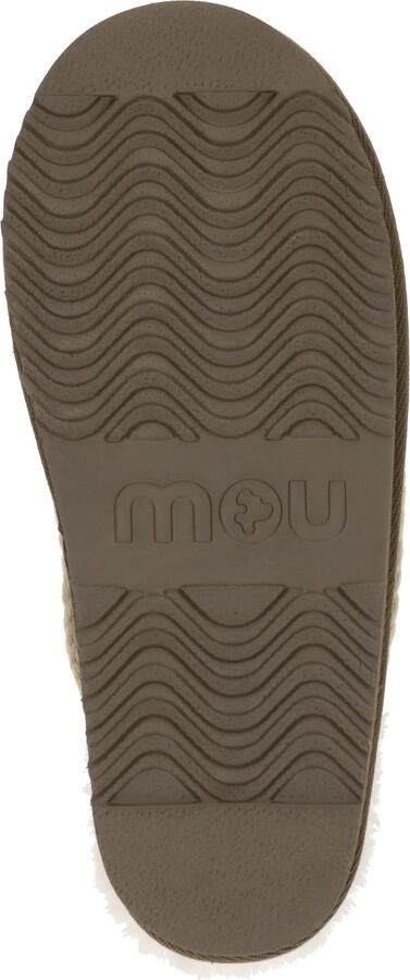 MOU Huisschoenen 'Eskimo' beige olijfgroen - Foto 3