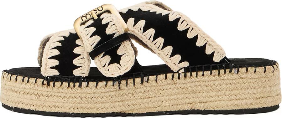 Mou Zwarte Leren Sandalen voor Vrouwen - Foto 2
